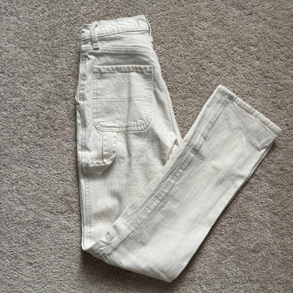 Abercrombie & Fitch Women's Cream Jeans - Picture 1 of 5